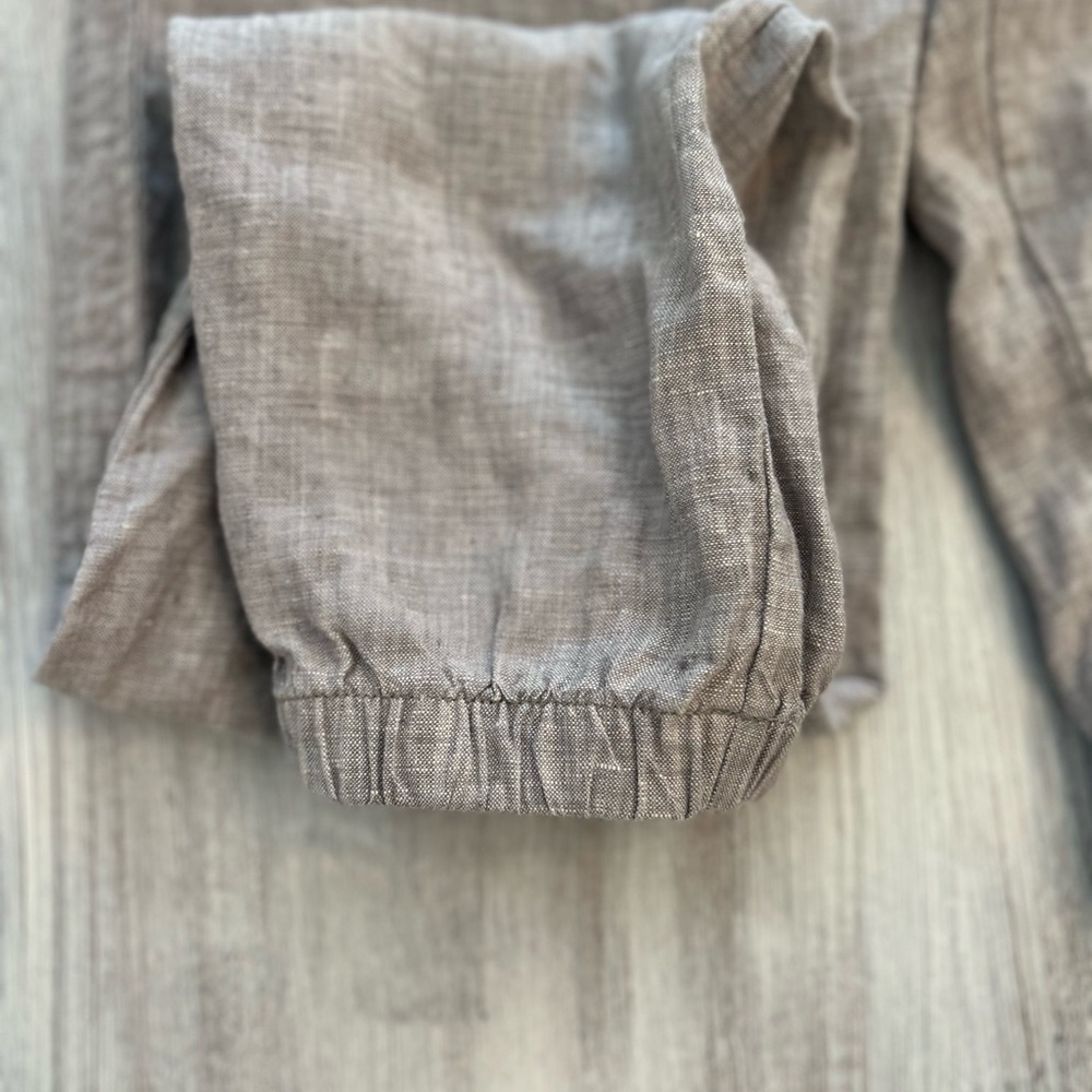 Athleta Linen Blend Joggers - Size 4 - Gray - Zip Pockets - Picture 7 of 9
